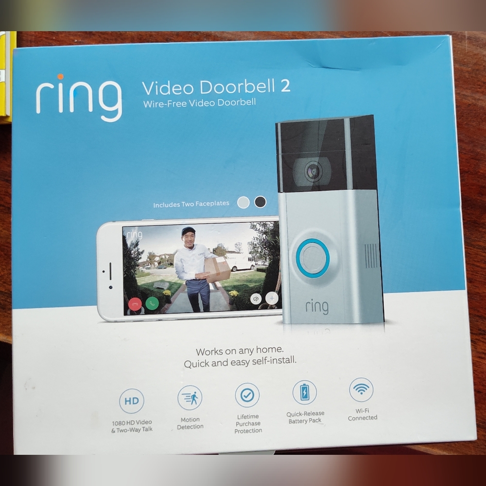 Ring Video Doorbell 2, Wire-Free Video Doorbell